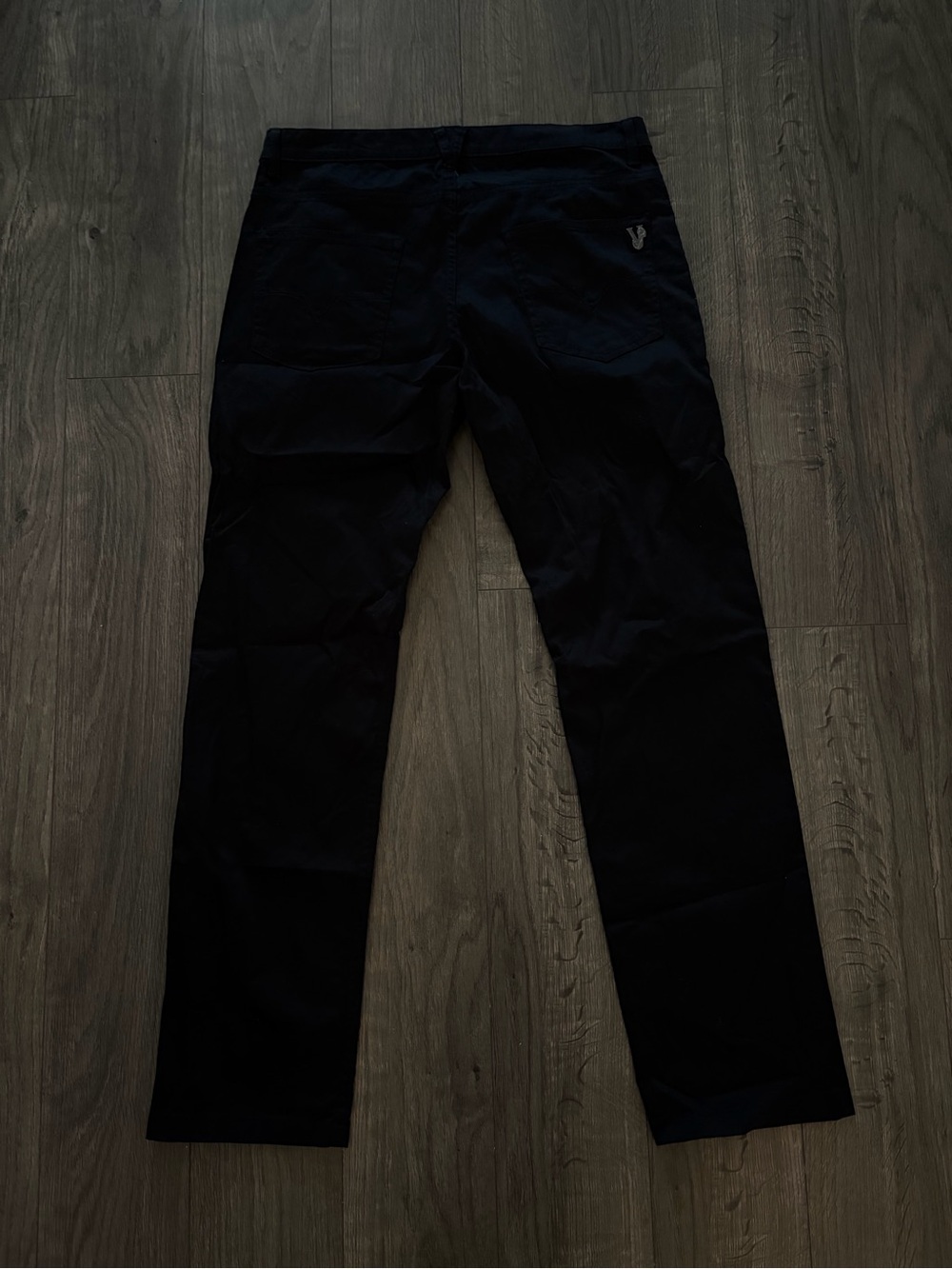 Versace Men's Black Straight Pants